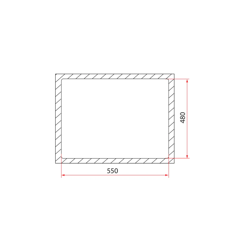 Rubine 1 Bowl Inset Granite Kitchen Sink MEQ 810-57 TI - Image 3
