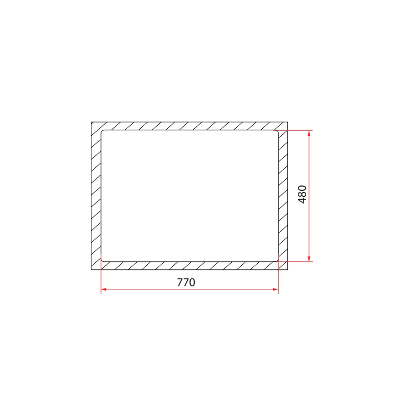 Rubine 1 Bowl Inset Granite Kitchen Sink MEQ 810-79 PB - Image 2