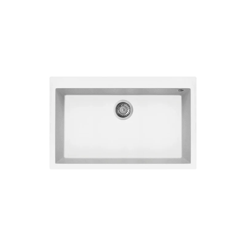 Rubine 1 Bowl Inset Granite Kitchen Sink MEQ 810-79 WH - Image 2