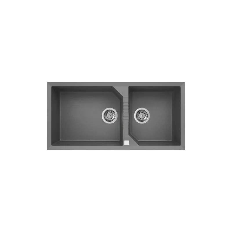 Rubine 1¾ Bowls Inset Granite Kitchen Sink MEQ 860-100 TI - Image 2