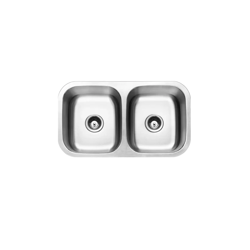 Rubine 2 Bowl Undermount Stainless Steel Kitchen Sink FOX 620-79U - Image 2