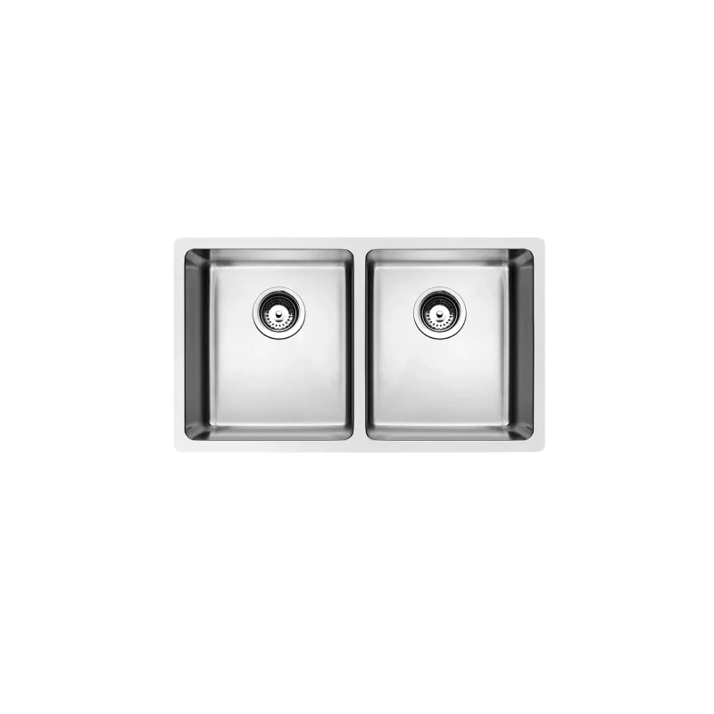 Rubine 2 Bowl Undermount Stainless Steel Kitchen Sink FOX 820-78U - Image 2