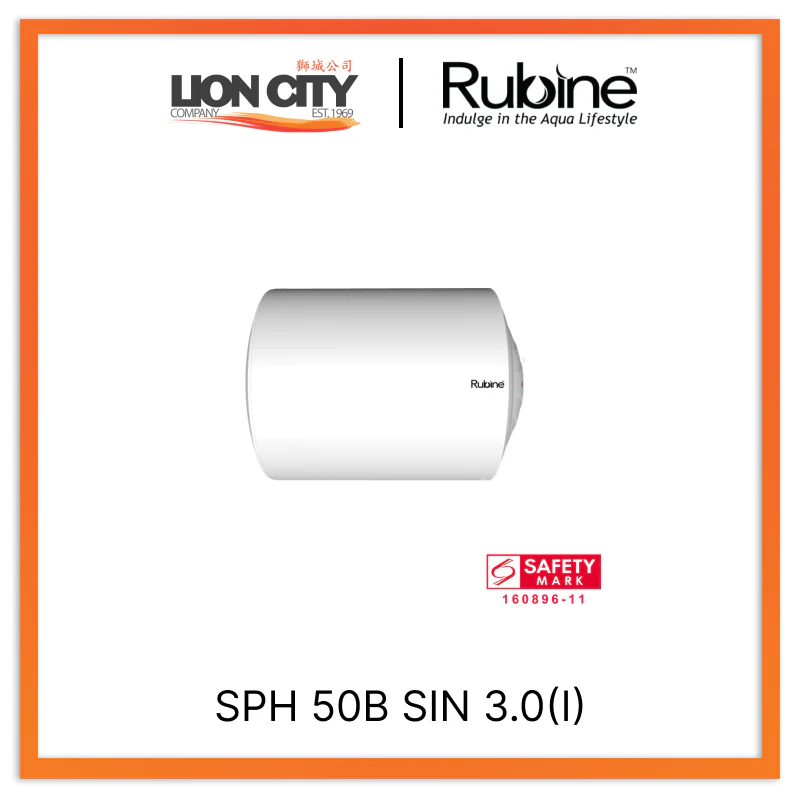 Rubine SPH 50B SIN 3.0(I) 50L Storage Water Heater