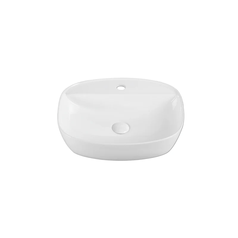 Rubine EVEA 50M Countertop Rectangular Ceramic Basin - Image 3
