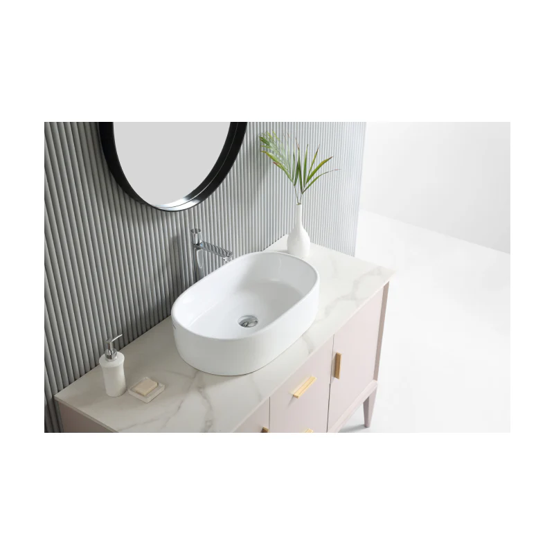 Rubine EVEA 55 Countertop Rectangular Ceramic Basin - Image 4