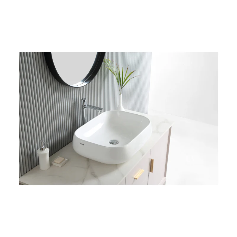 Rubine EVEA 56 Countertop Rectangular Ceramic Basin - Image 4