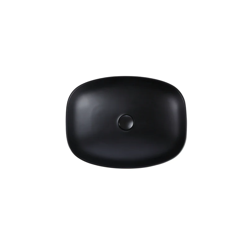 Rubine QTRO 50-BK Countertop Rectangular Ceramic Basin - Image 2