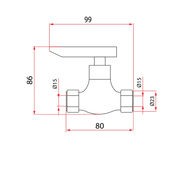 Rubine FRESCO S97300 Stop Valve - Image 3
