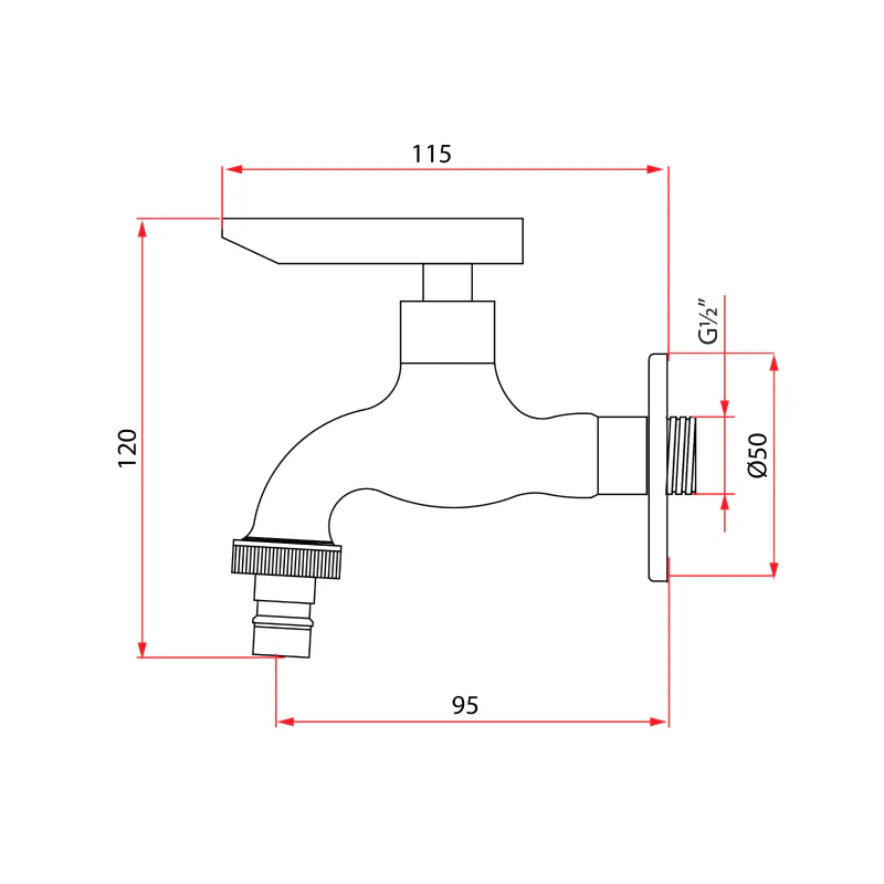 Rubine FRESCO U97375 Union Tap - Image 3