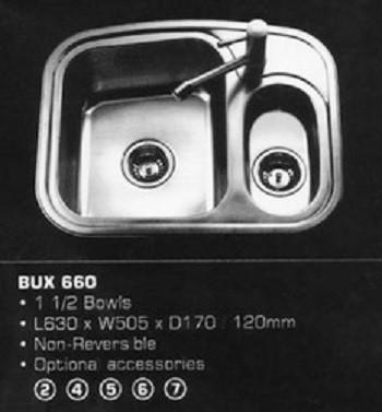 Rubine Kitchen Sink Urban Express yourself BUX 660