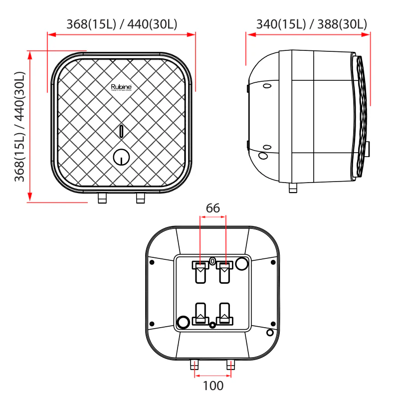 Rubine MT 30B Electric Storage Water Heater - Image 3