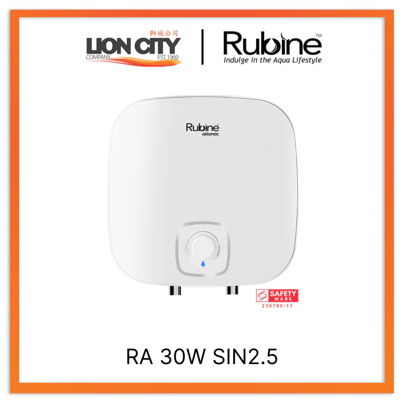 Rubine RA 30W SIN2.5 Paris 30L Above-Sink Storage Water Heater