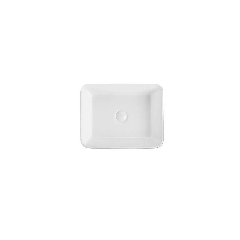 Rubine RIFF 48 Semi-Recessed Rectangular Ceramic Basin - Image 2