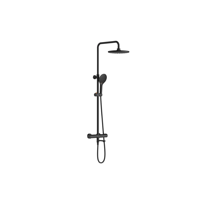 Rubine RSC-THERMO-R31-BK 4F Rainshower Column With Mixer Matte Black - Image 3