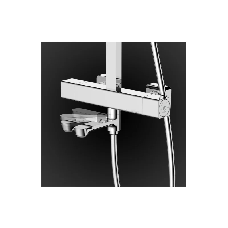 Rubine RSC-THERMO-S41-CH 4F Rainshower Column With Mixer Chrome - Image 3