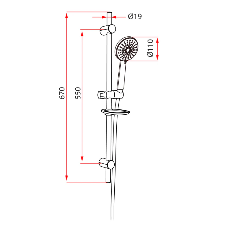 Rubine RWH-933B Electric Instant Water Heater - Image 3