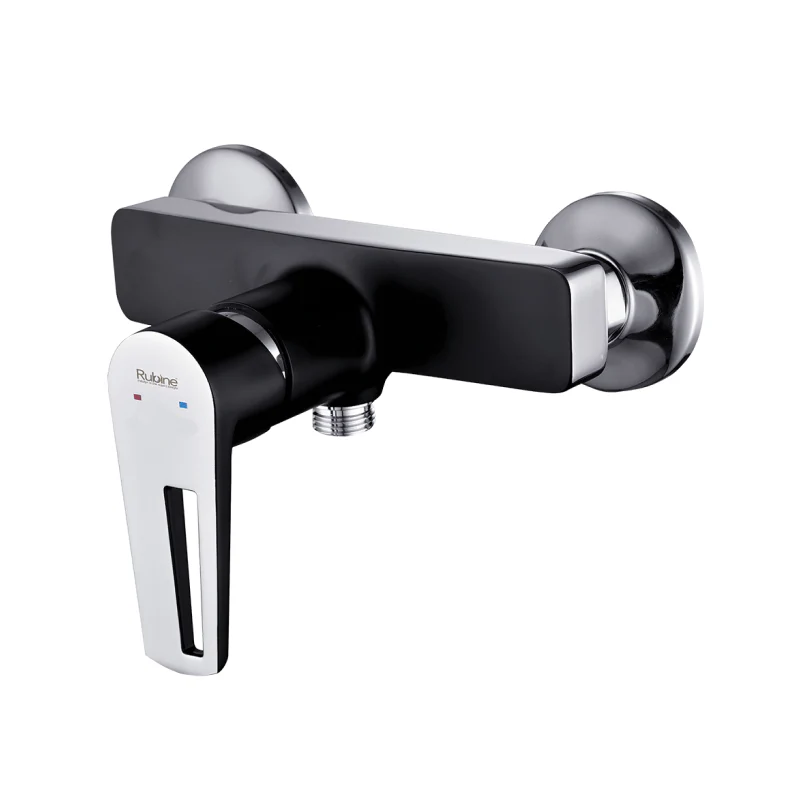 Rubine Shower Mixer Matt Black STYLO 9160 BK Hot and Cold - Image 2
