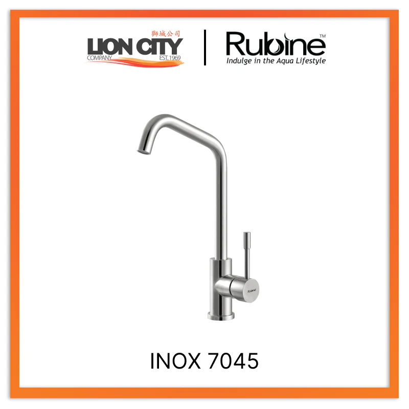 Rubine Sink Mixer INOX 7045