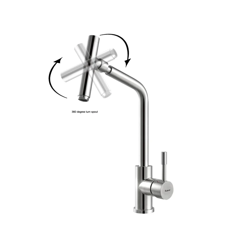 Rubine Sink Mixer INOX 7046 Hot and Cold - Image 2