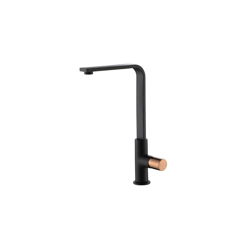 Rubine Sink Mixer BO 3147.BK.G Matte Black / Rose Gold - Image 2