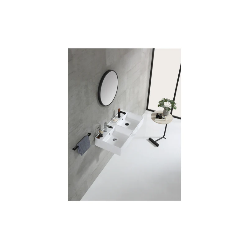 Rubine VENTO D82M Wall-Hung / Countertop Ceramic Basin - Image 4