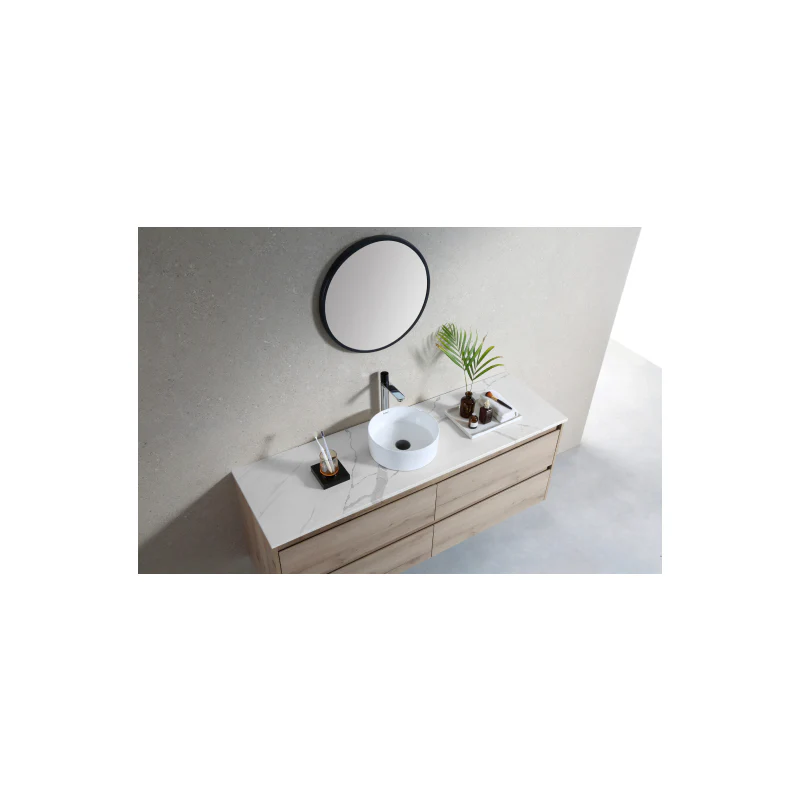 Rubine SPIN 30 Countertop Round Ceramic Basin - Image 3