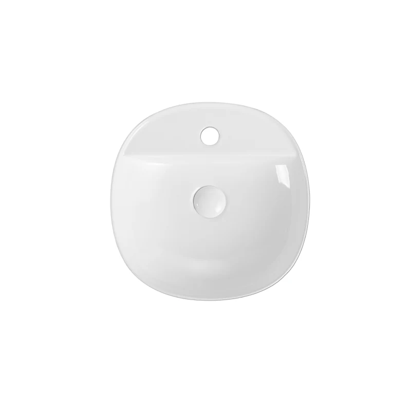 Rubine SPIN 40M Countertop Round Ceramic Basin - Image 2