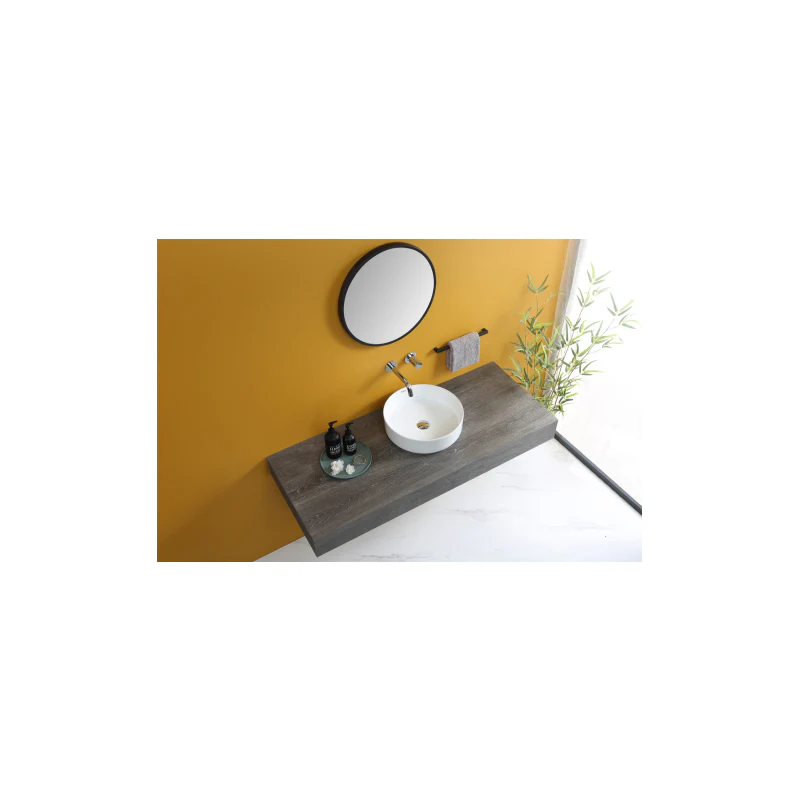 Rubine SPIN 44 Countertop Round Ceramic Basin - Image 3