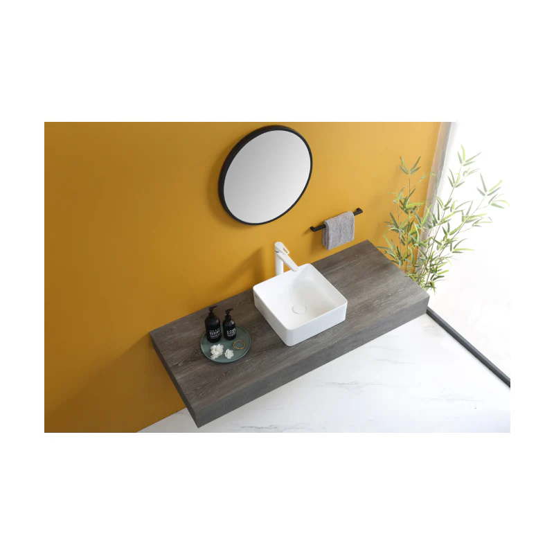 Rubine SQ 36 Countertop Square Ceramic Basin - Image 4