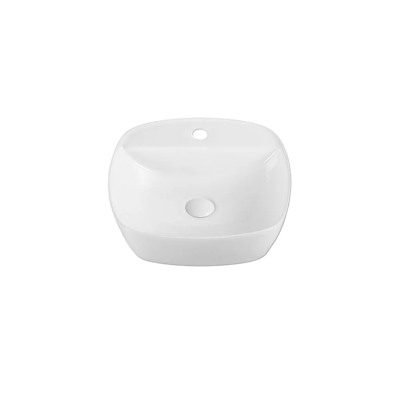 Rubine SQ 42M Countertop Round Ceramic Basin - Image 3