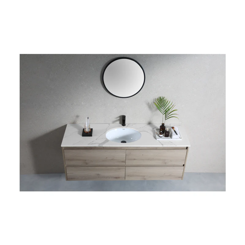 Rubine NUE R46 Undermount Oval Ceramic Basin - Image 4