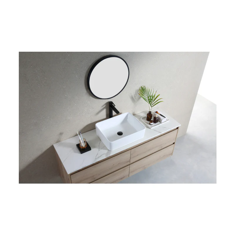 Rubine QTRO 48 Countertop Rectangular Ceramic Basin - Image 4