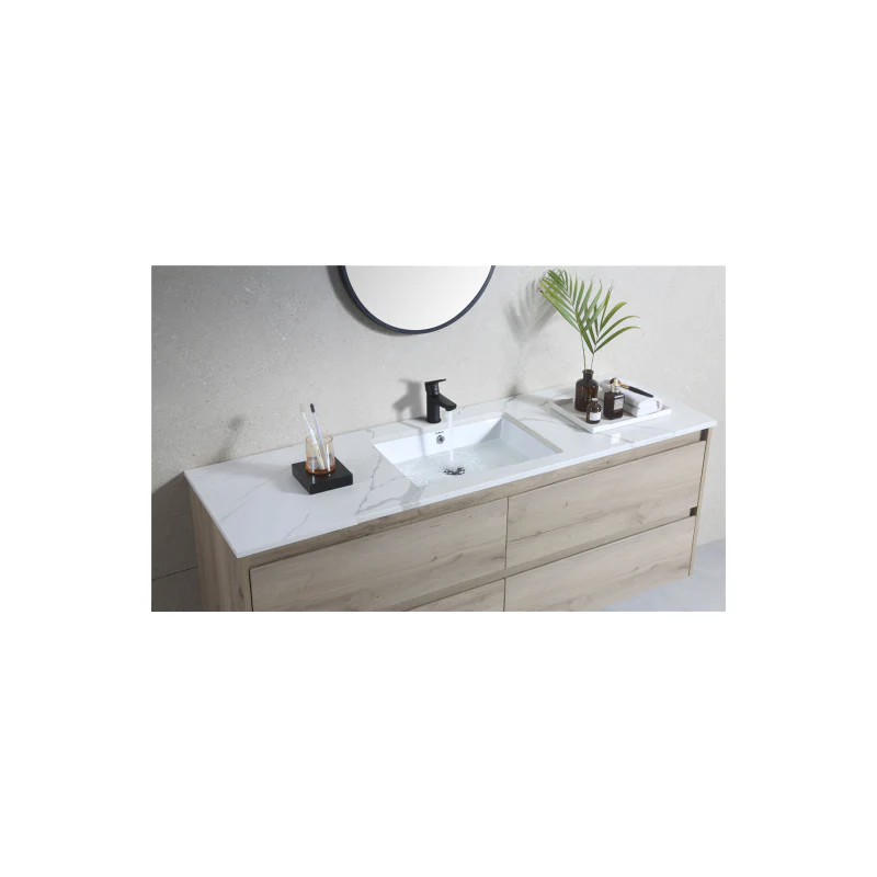 Rubine NUE 53 Undermount Rectangular Ceramic Basin - Image 3