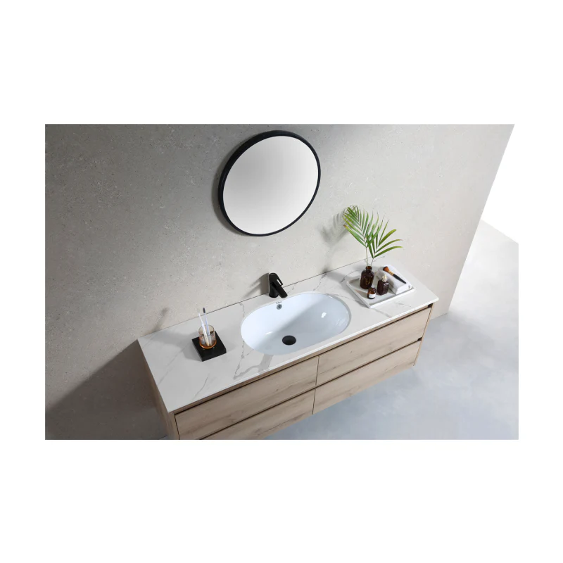 Rubine NUE R58 Undermount Oval Ceramic Basin - Image 4