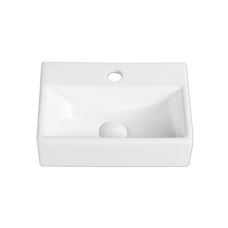 Rubine VENTO 36M Wall-Hung / Countertop Rectangular Ceramic Basin - Image 3
