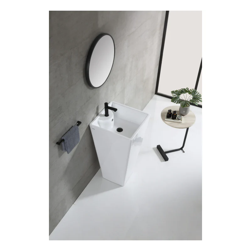 Rubine ZENTO 47M Freestanding Square Ceramic Basin - Image 3