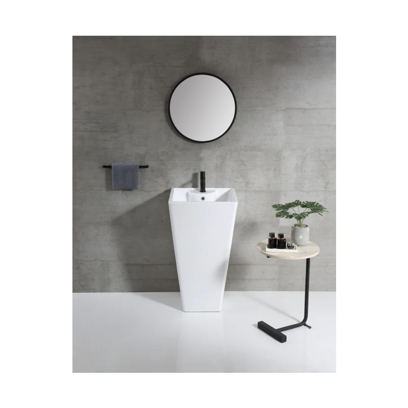 Rubine ZENTO 47M Freestanding Square Ceramic Basin - Image 4