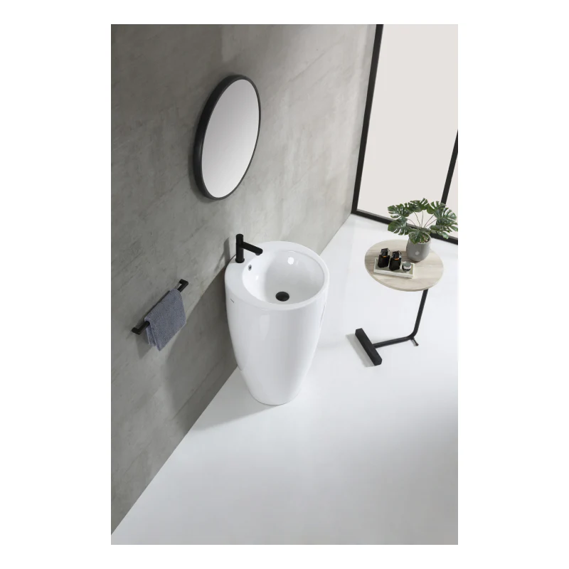 Rubine ZENTO 50M Freestanding Round Ceramic Basin - Image 3
