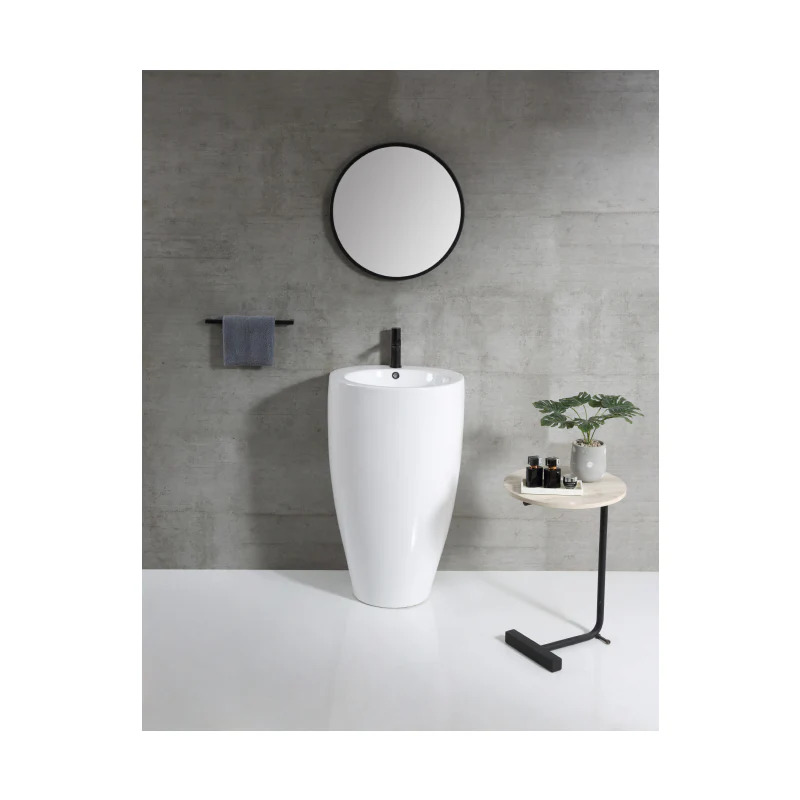 Rubine ZENTO 50M Freestanding Round Ceramic Basin - Image 4