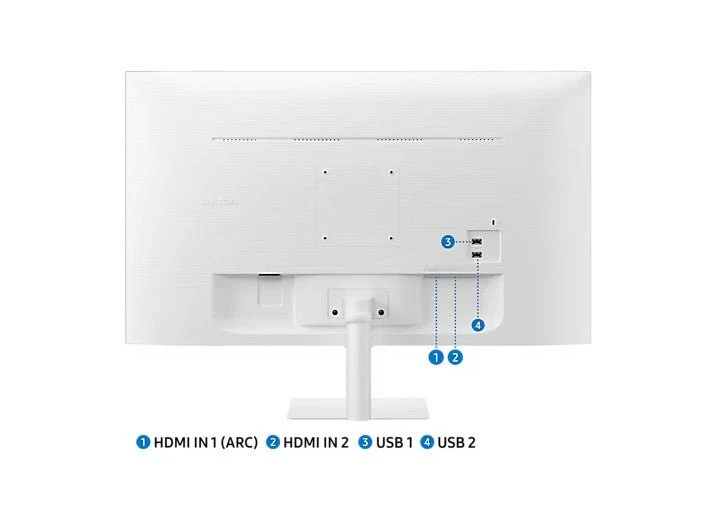 Samsung 32" Smart Monitor M5 White LS32CM501EEXXS - Image 6