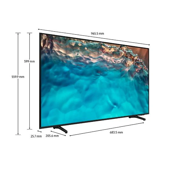 Samsung BU8000 UA43BU8000KXXS 43-Inch Crystal UHD 4K Smart TV (2022) - Image 3