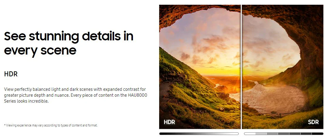 Samsung HG55AU800AWXXS HAU8000 55" Crystal UHD 4K Hotel TV - Image 3