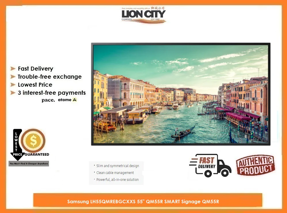 Samsung LH55QMREBGCXXS 55" QM55R SMART Signage QM55R