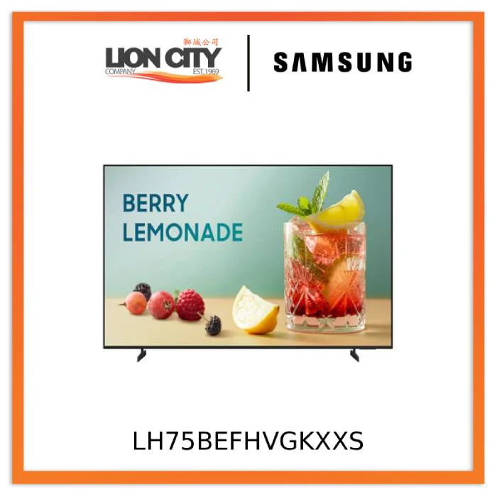 Samsung LH75BEFHVGKXXS 75" BE75F-H UHD 4K Business TV