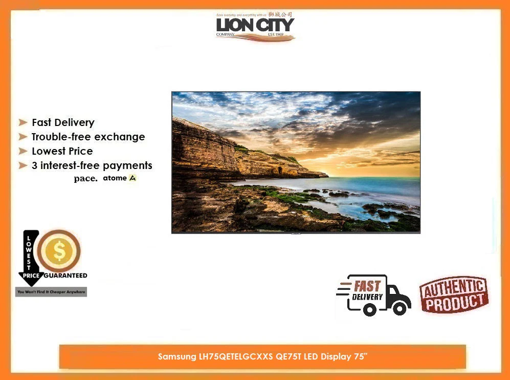 Samsung LH75QETELGCXXS QE75T LED Display 75"