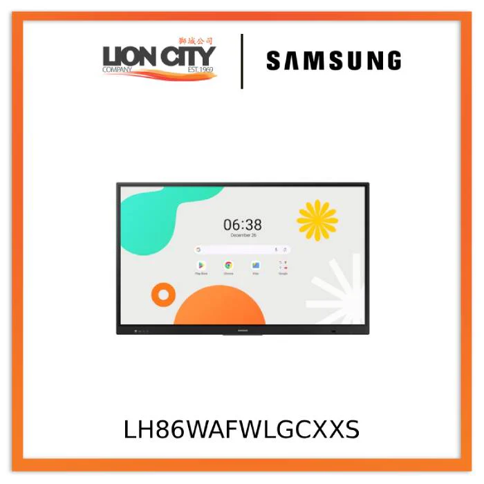 Samsung LH86WAFWLGCXXS 86” Interactive Display WAF Android OS