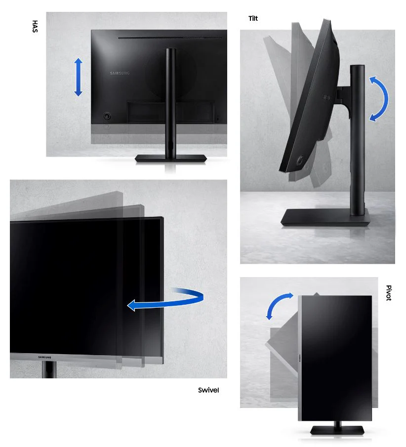 Samsung LS24R650FDEXXS 24" SR650 Professional Monitor with bezel-less design - Image 8
