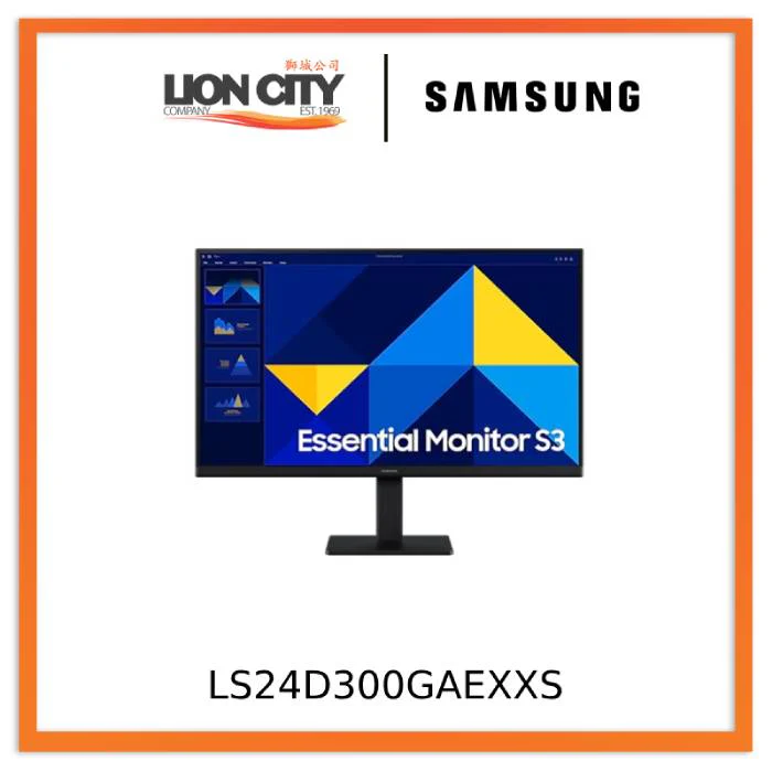 Samsung LS24D300GAEXXS 24" Essential Monitor S3 S30GD FHD