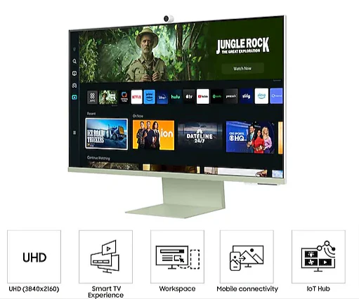 Samsung LS32CM80GUEXXS 32" Smart Monitor M8 Green - Image 3
