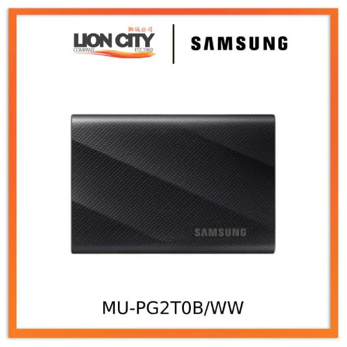 Samsung MU-PG2T0B/WW Portable SSD T9 USB 3.2 Gen2x2 2TB (Black)
